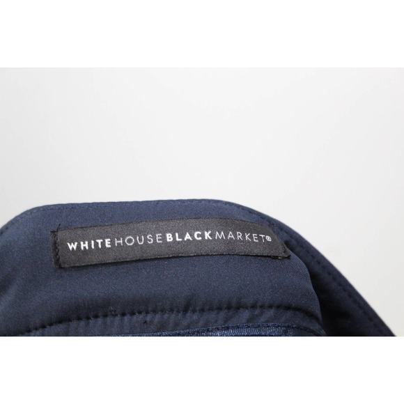 White House Black Market Essential The Slim Pants Navy Blue Women's 12 H13943 - Picture 9 of 12